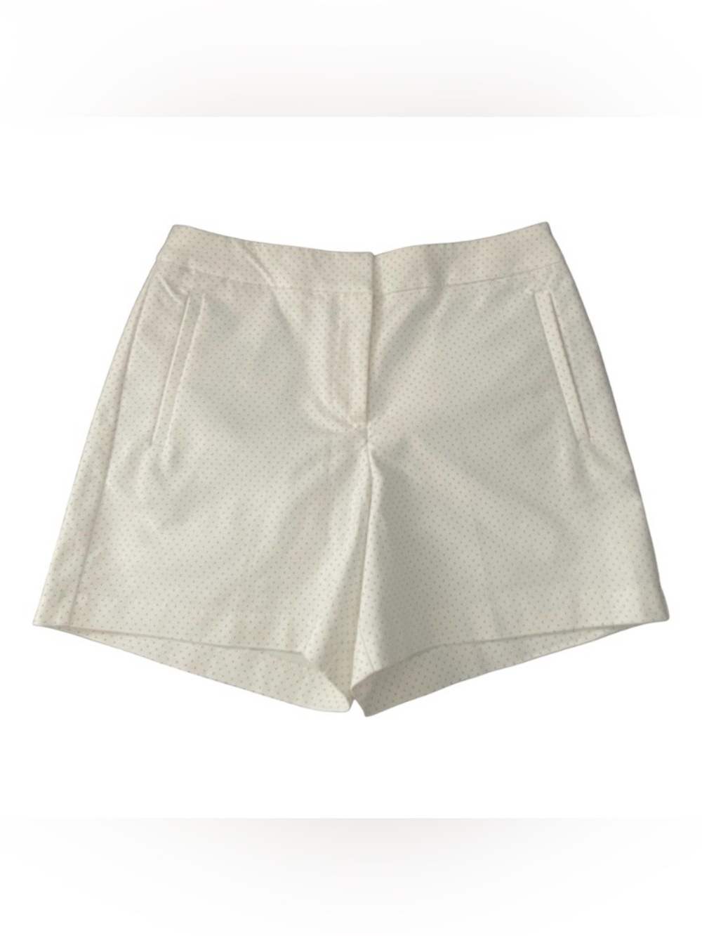 Rachel Zoe White Micro Polka Dot Shorts Pockets Size 4